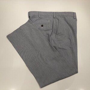 Haggar Clothing Casual Pin Stripped Straight Leg Pants in Blue + White Sz 40x32